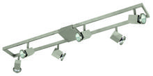 Eglo US Stocking 93679A - 6 LT Track Light w/ Matte Nickel Finish and Adjustable Lamp Heads