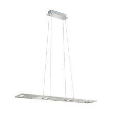 Eglo US Stocking 96816A - 1 LT Integrated LED Adjustable Pendant w/ Matte Nickel Finish & White Diffuser