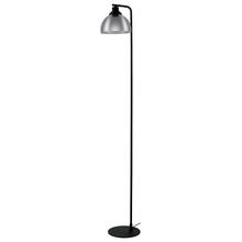 Eglo US Stocking 98387A - 1 LT Floor Lamp w/ Black Finish & Metallic Smoked Glass Shade