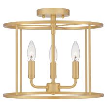 Quoizel Lighting  ABR1714AB - Abner Semi-Flush Mount