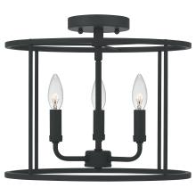 Quoizel Lighting  ABR1714MBK - Abner Semi-Flush Mount