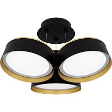 Quoizel Lighting  BYS1719MBK - Byrnes Semi-Flush Mount