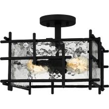Quoizel Lighting  DPN1713MBK - Daphne Semi-Flush Mount