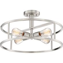 Quoizel Lighting  NHR1718BN - New Harbor Semi-Flush Mount