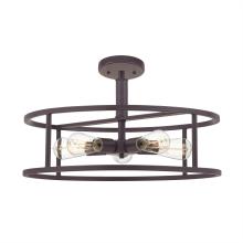 Quoizel Lighting  NHR1720WT - New Harbor Semi-Flush Mount