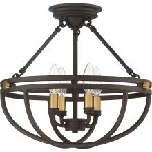Quoizel Lighting  SRG1716WT - Sergeant Semi-Flush Mount