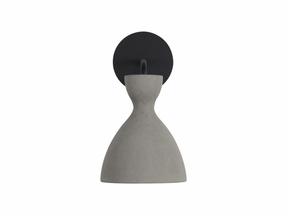 Aethera LED 7" Wall Sconce - Outdoor in Grey Cement
