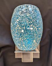 Toltec Company 581-GP-5055 - Apollo Sconce w/ Turquoise Fusion Glass