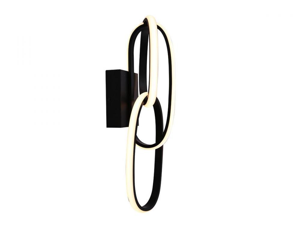 Circa Black Looping Wall Sconce