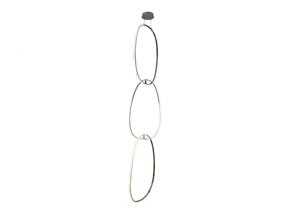 Circa 3 Ring Chrome Pendant