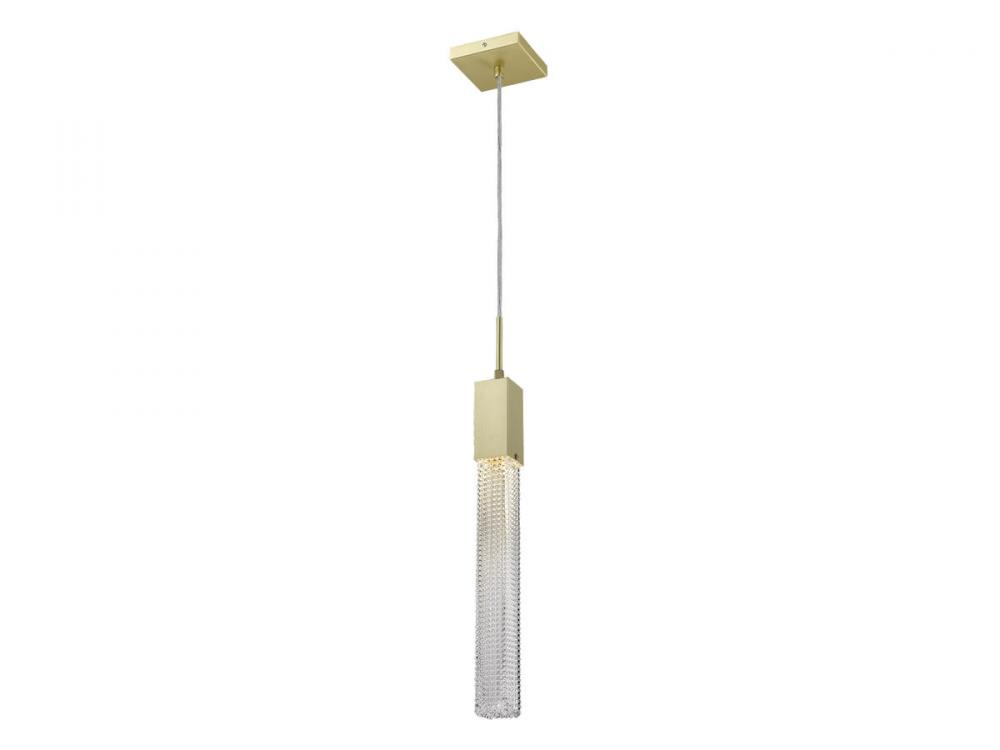 Boa Collection 1 Light Studded Glass Pendant