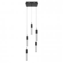 Avenue Lighting HF1900-5-BOA-BK - Boa Collection 5 Light Studded Glass Multi Port Pendant