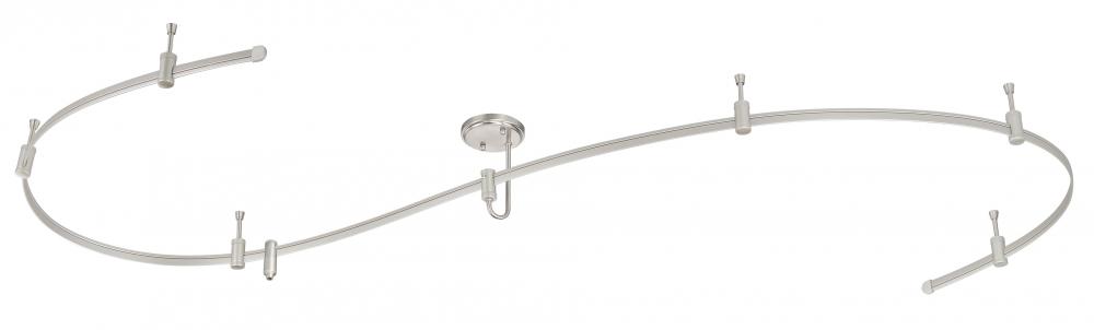 Milano Monorail Track Kit Satin Nickel