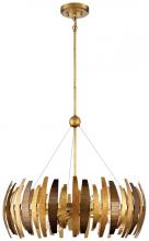 Minka Metropolitan N7837-659 - Manitou - 6 Light Chandelier in Ardor Gold Finish