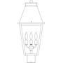 Arroyo Craftsman CRP-10CLR-MB - 10" croydon post mount