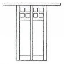Arroyo Craftsman GW-18GWC-BK - 18" glasgow flush wall mount