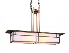 Arroyo Craftsman HCM-35DTCR-BK - 35" huntington mini-island pendant with double t-bar overlay