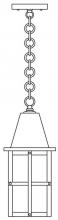 Arroyo Craftsman HH-6TN-VP - 6" hartford  pendant