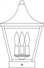Arroyo Craftsman NAC-10CS-AC - 10" Nantes column mount