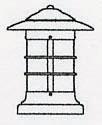 Arroyo Craftsman NC-9TN-RC - 9" newport column mount