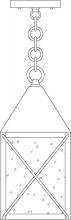 Arroyo Craftsman NOH-6OF-MB - 6" nottingham pendant