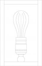 Arroyo Craftsman VIS-8AM-BZ - 8" vintage sconce