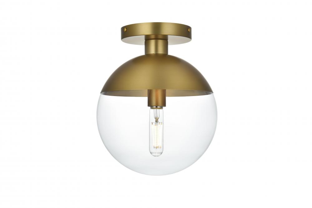 Eclipse Flush D10"H12.25"L1 Satin Gold CL