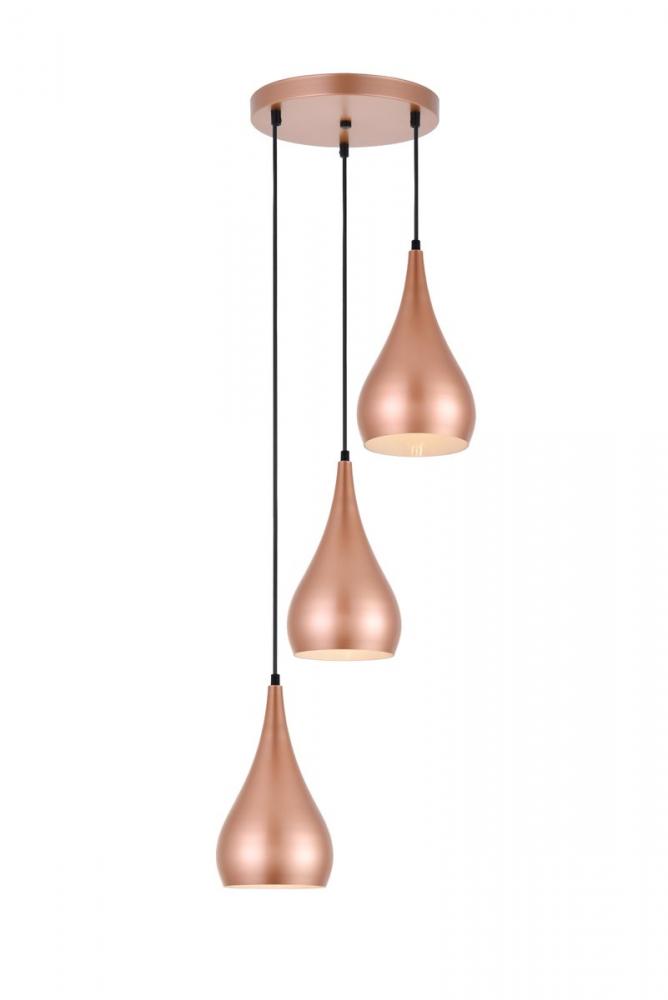 Nora Hang D14.5"H11.5"L3 Honey Gold