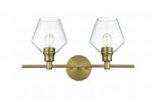 Elegant LD2312SG - Gene Wall L19.1W8H10.5 Satin Gold C/GL