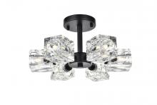 Elegant LD920F14BK - Lyra Flush Mount D14" H7" L6 Black