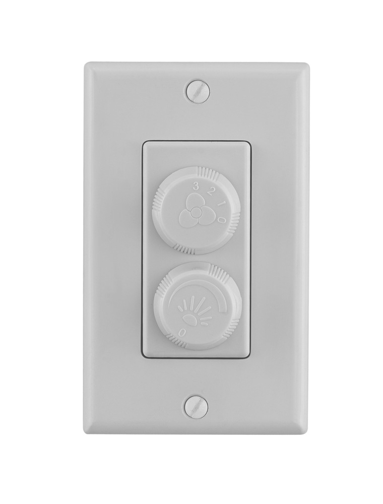Wall Control Non-Reversing - Fan Speed and Light - WH